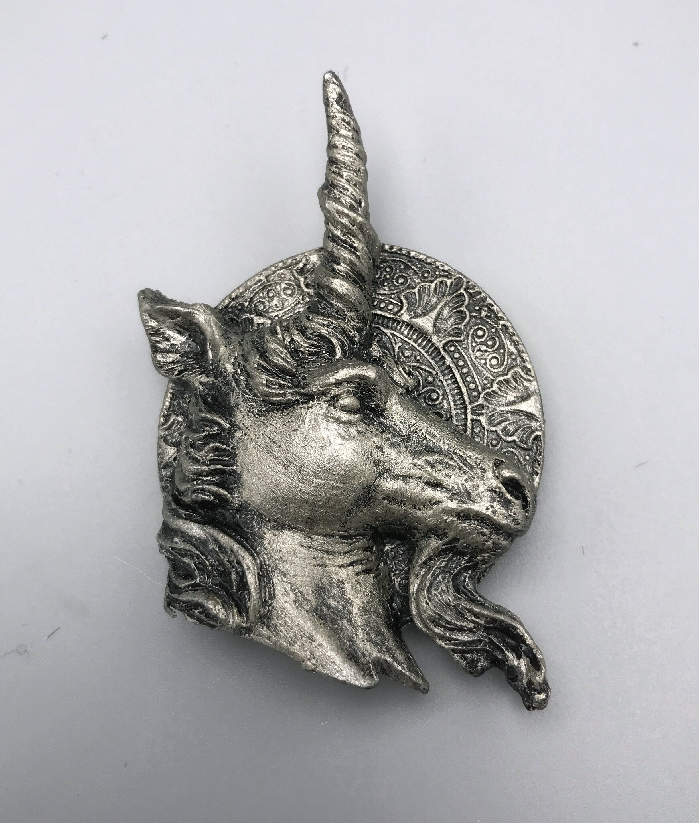 Unicorn Magnet, Hand Painted Resin Sculpture | Mythic Fantasy Decor | Legendary Unicorn Magnet for Fantasy and Gothic Decor