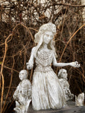 La Llorona, The Weeping Woman Statue, Hand Painted Resin Sculpture | Latin American Folklore Ghost Figurine | Dark Art for Spooky Home Decor
