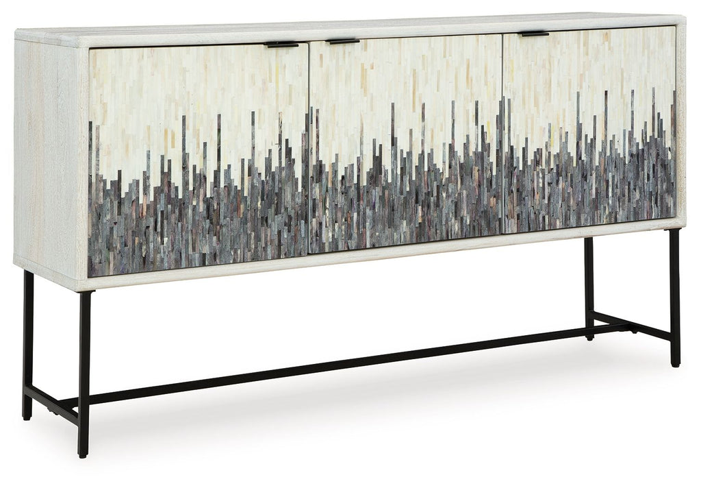 Freyton - Accent Cabinet - White / Gray