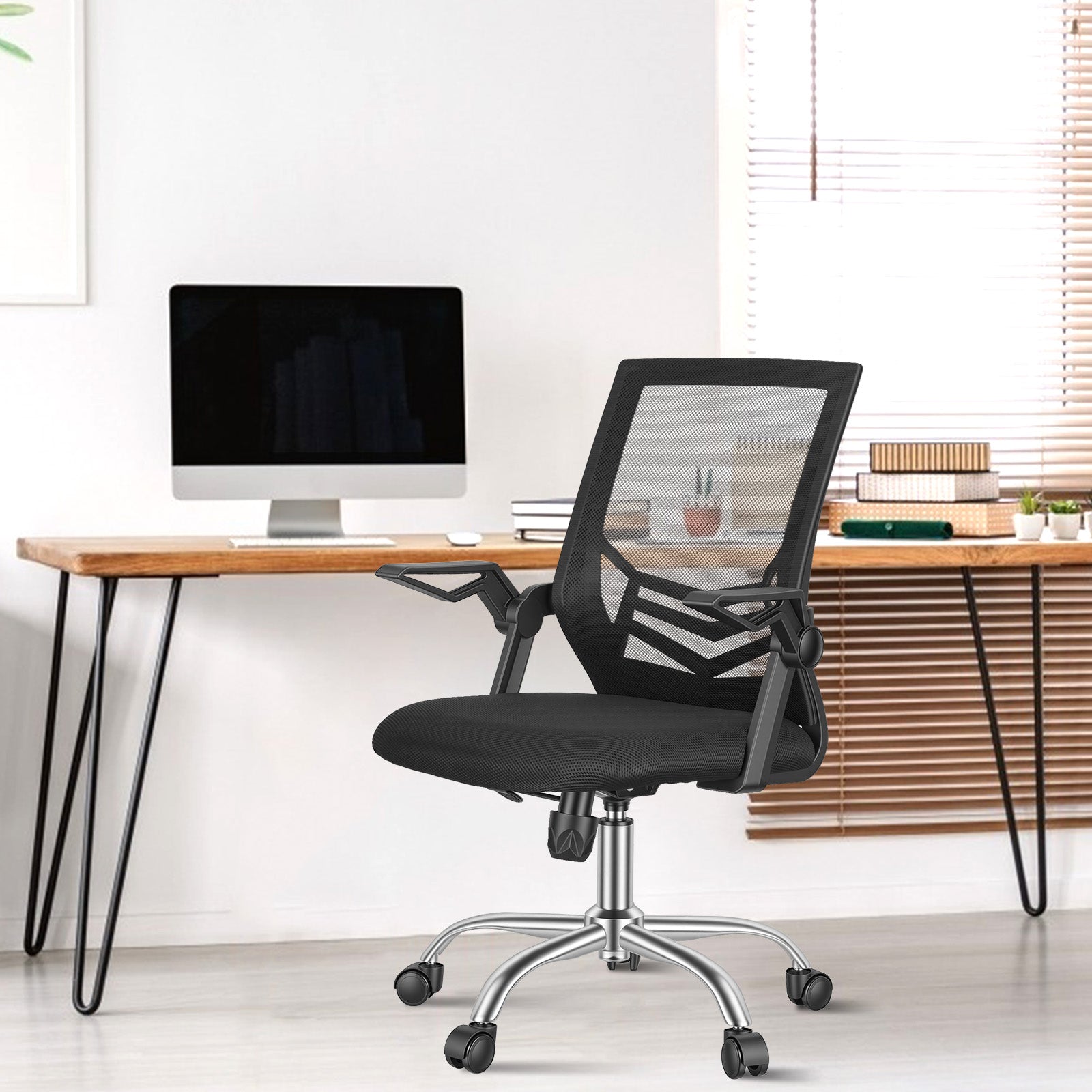 Mesh Ergonomic Office Chair with 135° Reclining Task Chair with 3.94in Adjustable Height Virgin Sponge Seat Cushion