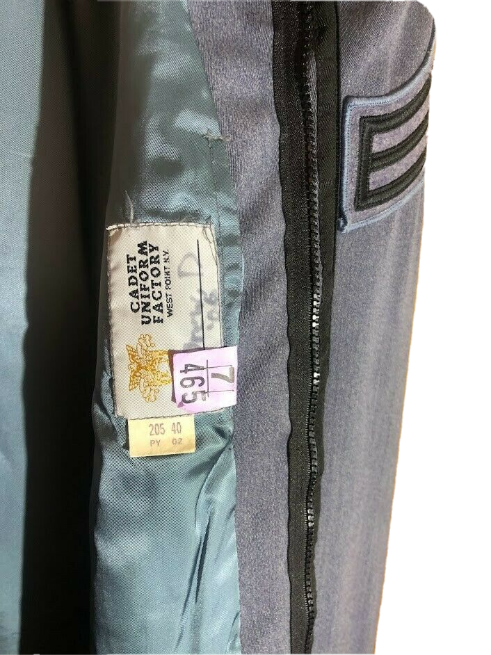 USED - Dress Grey Uniform Coat w/ chevrons - USMA - West Point - cadet