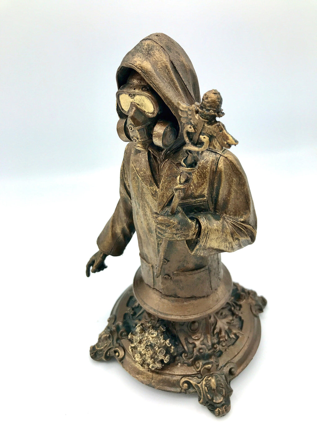 Healthcare Worker Bust, Bronze Finish,  Doctors Without Borders Charity