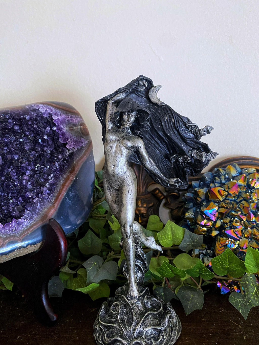 Nyx, the Goddess of the Night Statue, Half Scale | Mythological Deities Figurine | Myths and Legends Character| Mythic Art for Gothic Decor