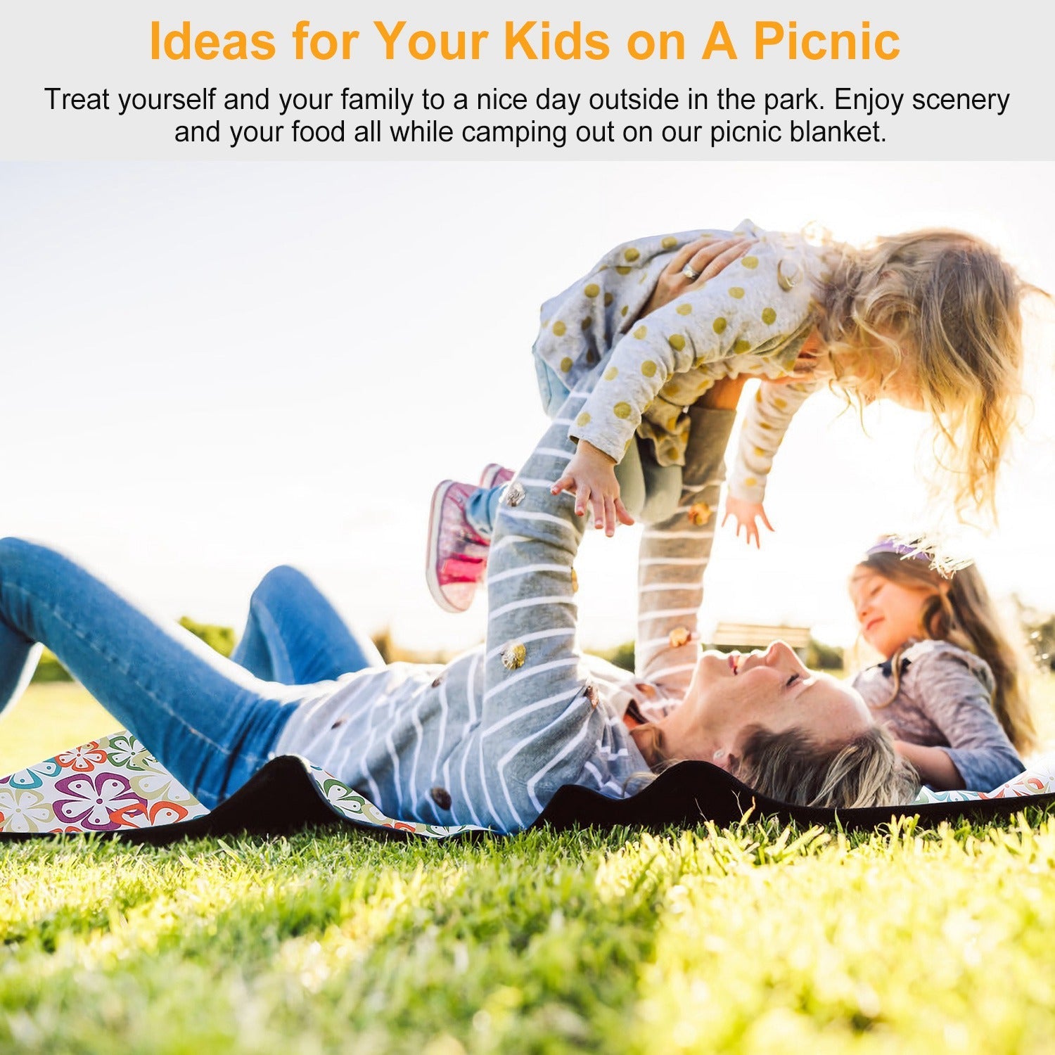 GBruno 60" x 78" Waterproof Picnic Blanket