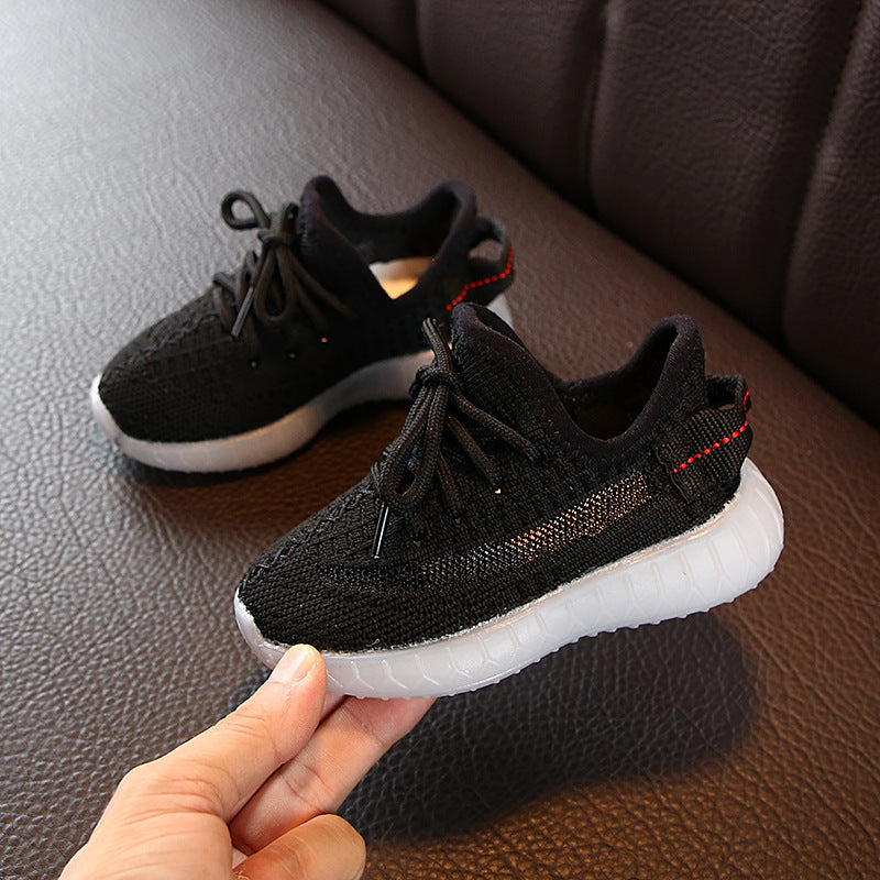 Boys Girls Fashion Sneakers Baby/Toddler/Little Kids Leather Trainers Children School Sport Shoes Soft Running Shoes