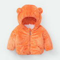 Modern Winter Fleece Children's Sweater Boys and Girls Hoodie Jacket Warm Baby Coat  With Bear Ears