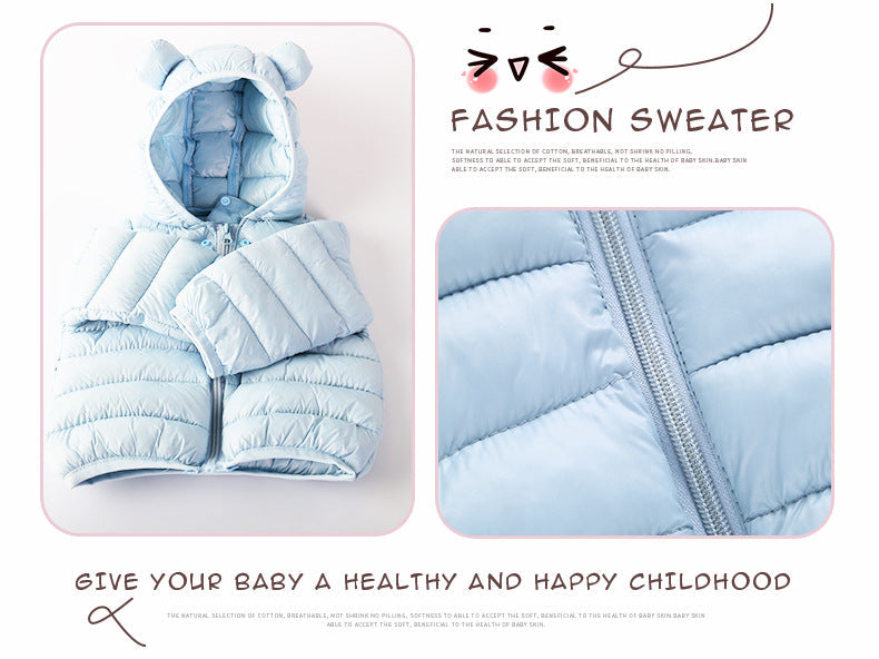 Modern Jacket Autumn Winter Baby Girls Jacket For Baby Coat Kids Warm Hooded Outerwear For Baby Boys Clothes Newborn Jacket
