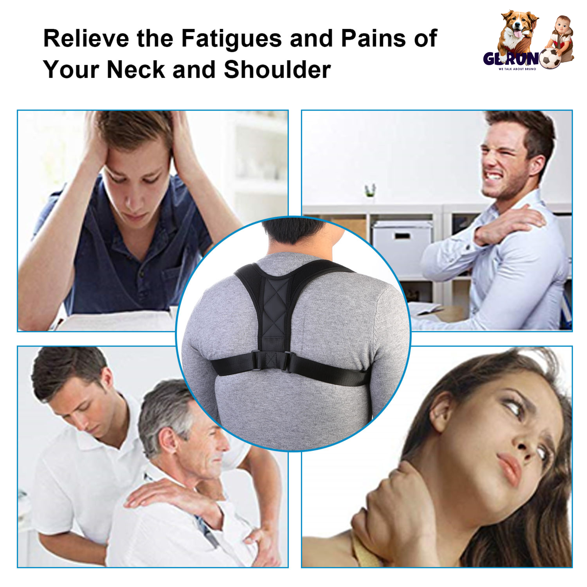 Back Posture Corrector Adjustable Upper Back Braces Clavicle Support Device Shoulder Neck Pain Relief for Men Women