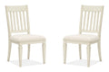 Newport - Dining Side Chair With Upholstered Seat (Set of 2) - Alabaster