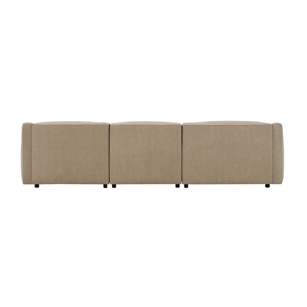 Veata - Sectional Sofa - Light Brown Suede