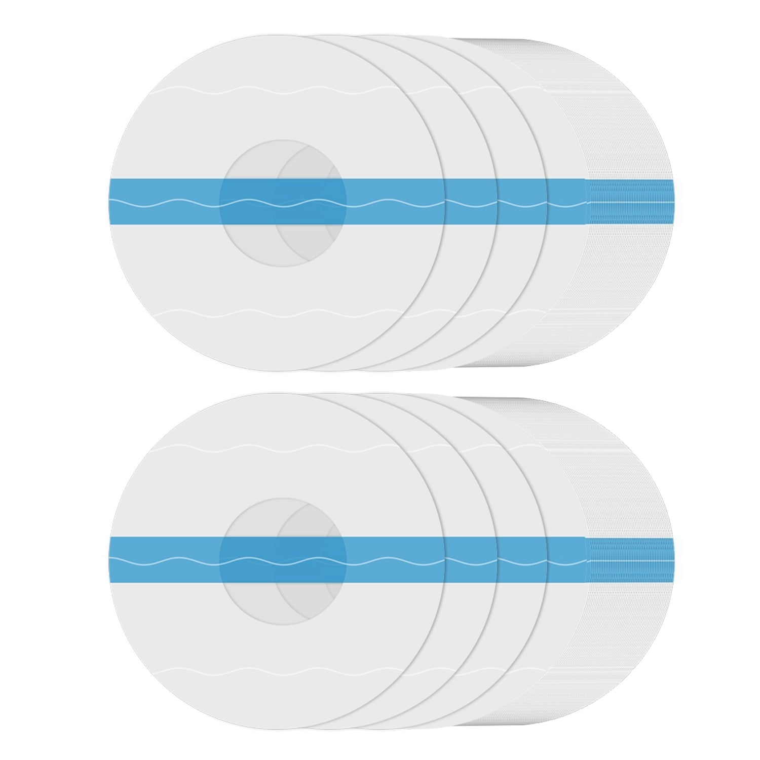 100Pcs Sensor Covers for Libre Waterproof Sweatproof Strong Stick Transparent Invisible Adhesive Patches No Glue Hole On The Center Long Lasting Tape