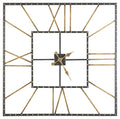 Thames - Wall Clock - Black / Gold Finish