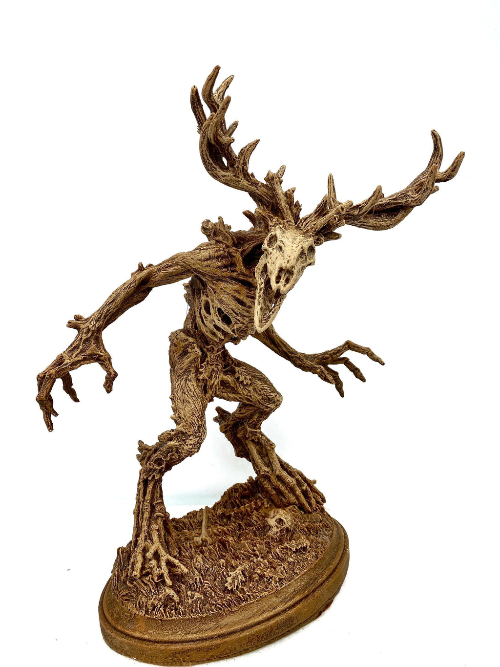 Leshen/ Wendigo Statue, Hand Painted Resin Sculpture | Mythical Creature Figurine | Folklore Legendary Wendigo Figurine. Fantasy Art Decor