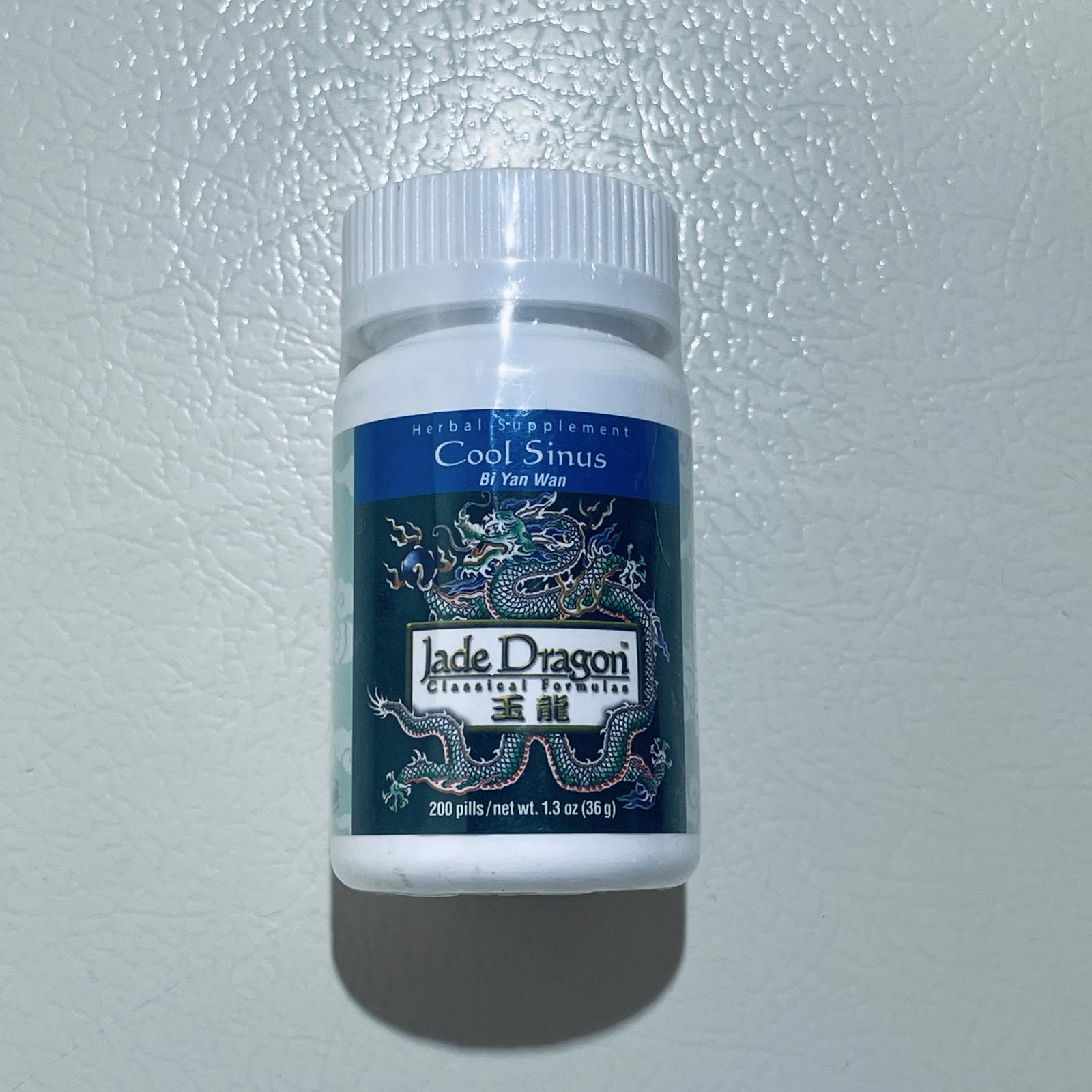 Jade Dragon Cool Sinus Herbal Supplement 200 Pills EXP 11/2028