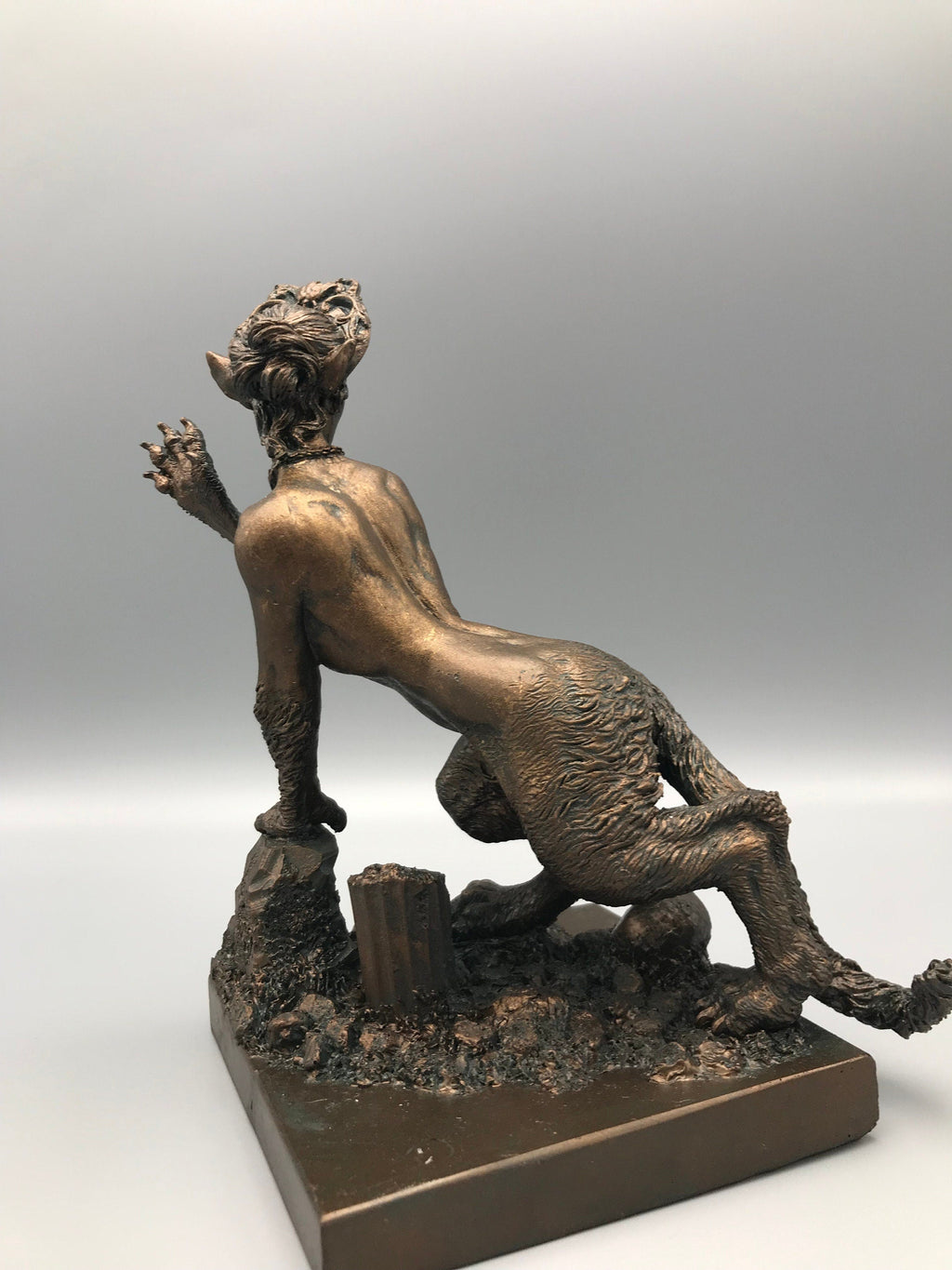 Sphinx Statue, Hand Painted Resin Sculpture | Mythical Creature Figurine |  Legendary Sphinx Goddess Altar Statue for Fantasy Art Decor