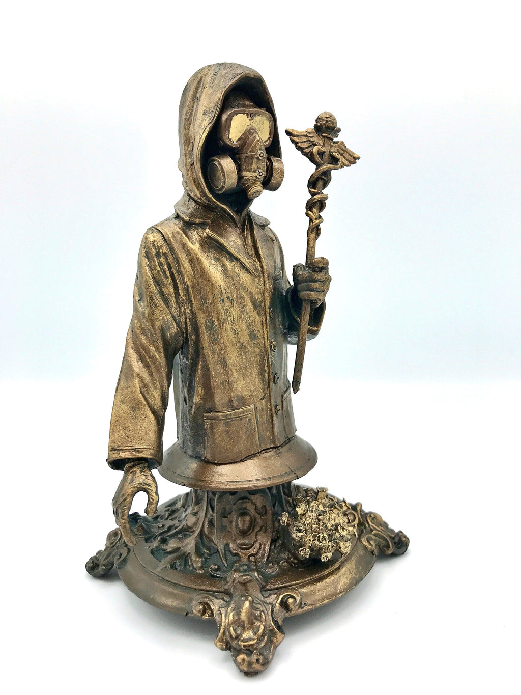 Healthcare Worker Bust, Bronze Finish,  Doctors Without Borders Charity