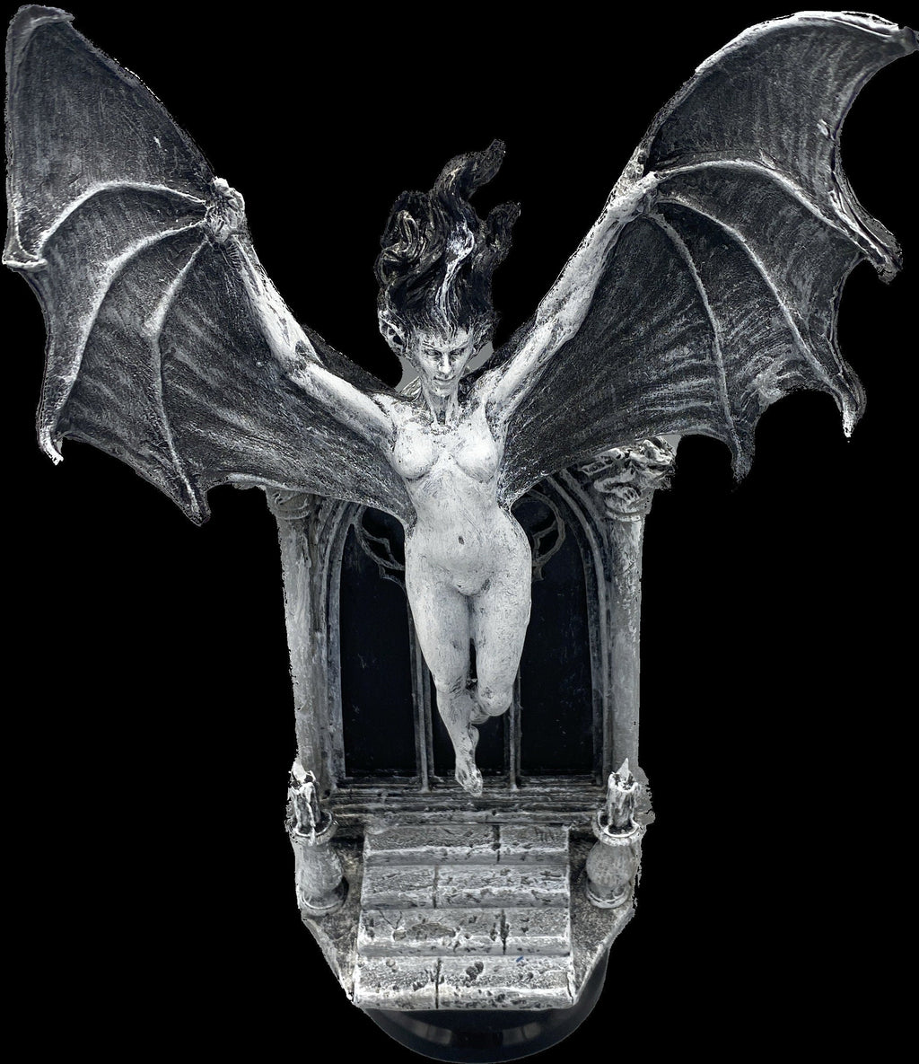 Carmilla the Vampire Statue, Hand Painted Resin Sculpture | Legendary Vampire Figurine |Victorian Gothic Horror|Gothic Gift and Spooky Decor