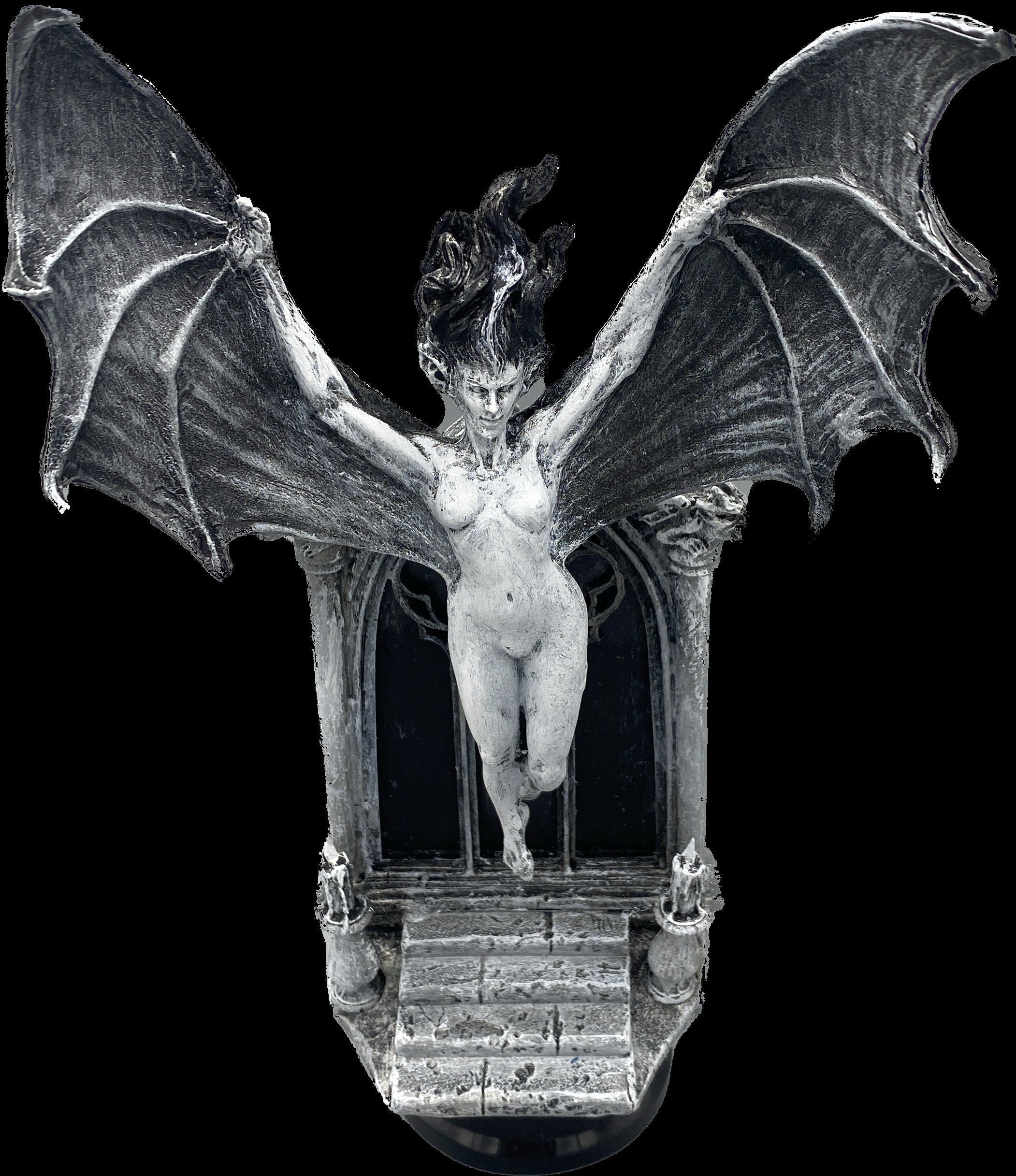 Carmilla the Vampire Statue, Hand Painted Resin Sculpture | Legendary Vampire Figurine |Victorian Gothic Horror|Gothic Gift and Spooky Decor