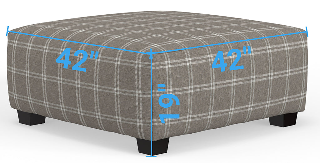 Magnolia - Cocktail Ottoman - Mink