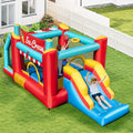 5-in-1 Ice Cream Inflatable Bounce House with Ball Pit and Slide with 480W Blower