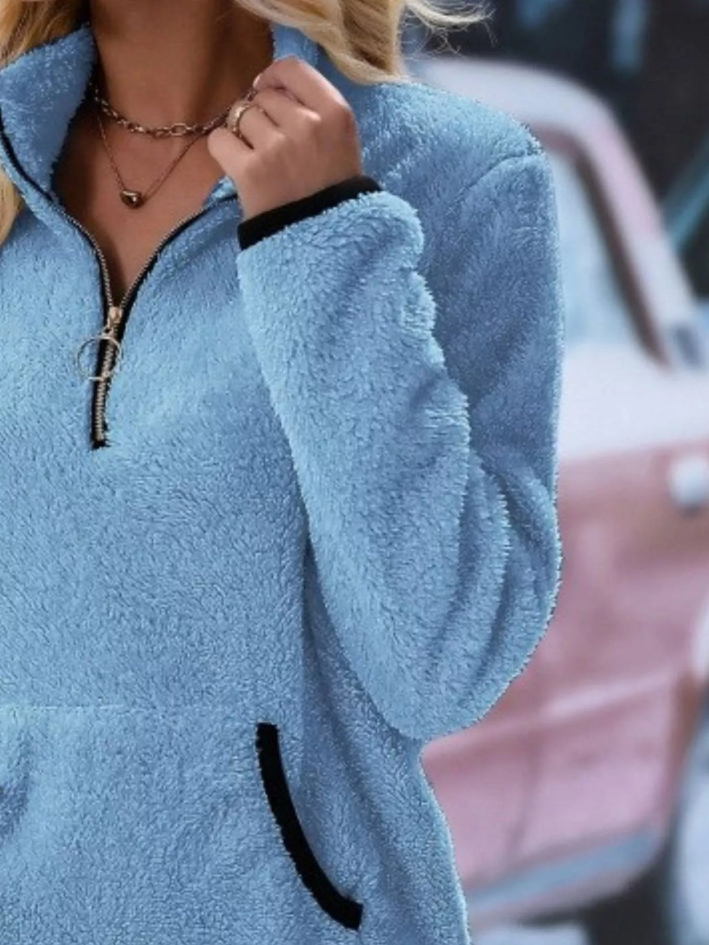 PlushZip Fleece: Cozy Full-Sleeve Plus Sweatshirt