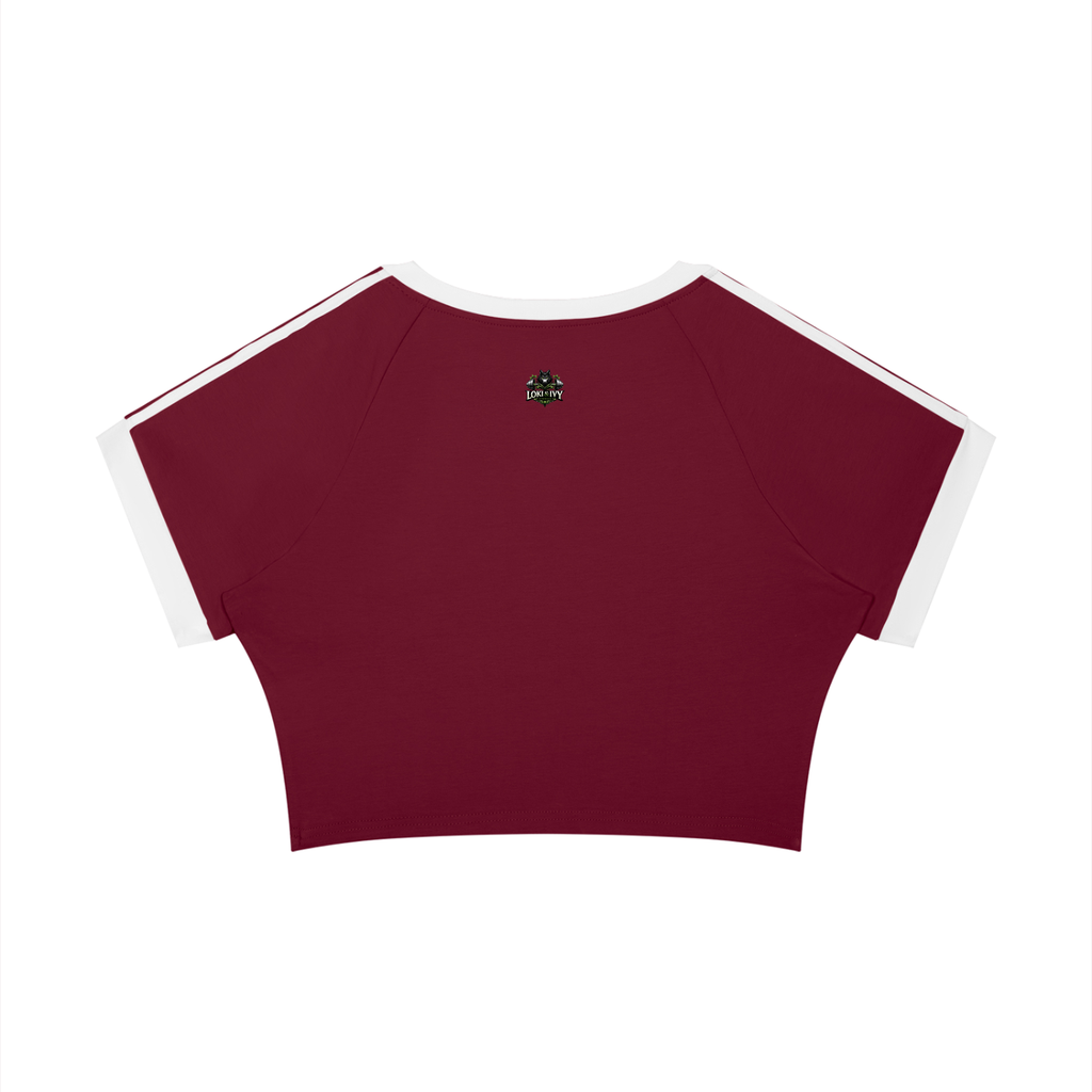 Loki & Ivy Women’s Raglan Crop T-Shirt