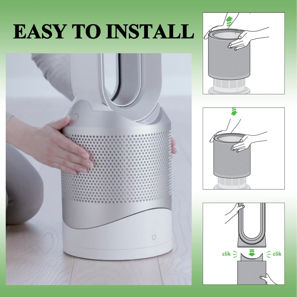 Compatible Replacement Air Filter for DP01 DP02 Desk Air Purifiers, Fits Part # 968125-03