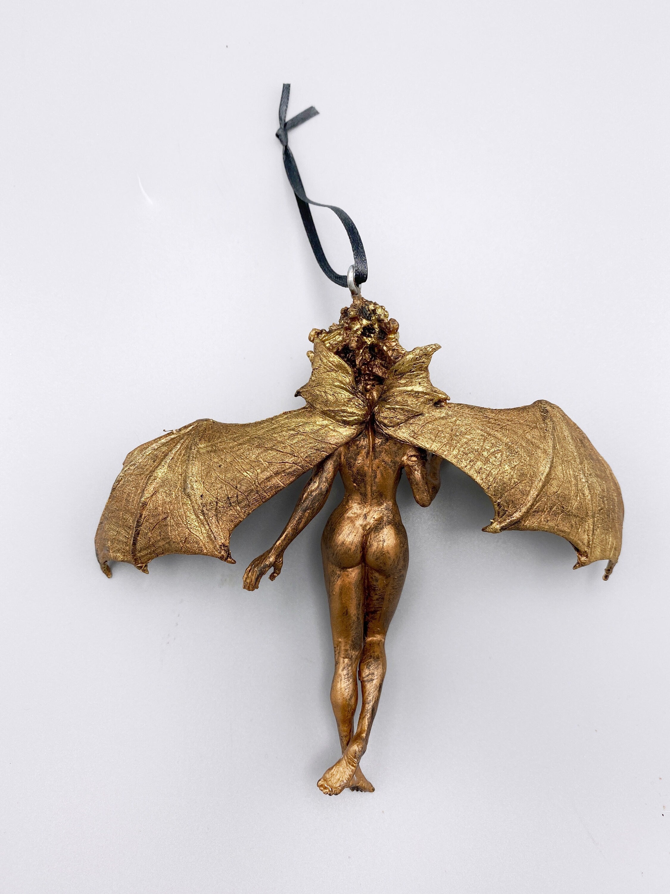 Lilith Ornament, Hand Painted Resin Sculpture | Mythic Goddess Figurine |Myths and Legends Character Ornament for Gothic Home Decor