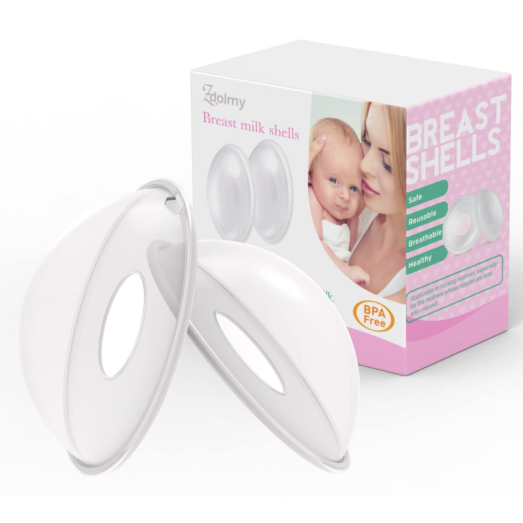 Breast Shells, Milk Saver, Nursing Cups, BPA-Free and Reusable, (Pack of 2)