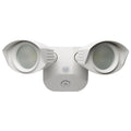Satco Nuvo 65/210 3000K LED Outdoor Dual Head Security Light, White