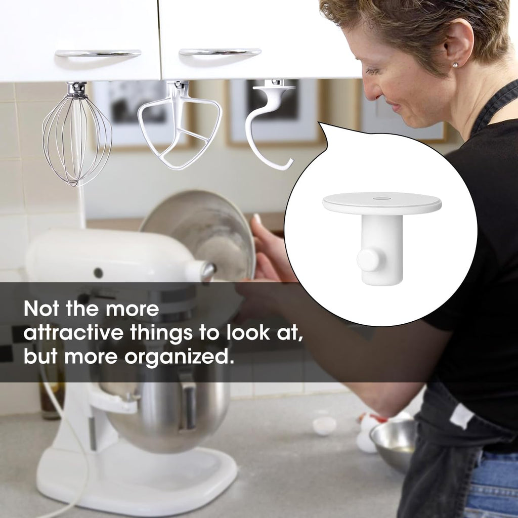 Aieve 4 Pack Stand Mixer Attachment Holders Compatible with Kitchenaid Mixer Acc