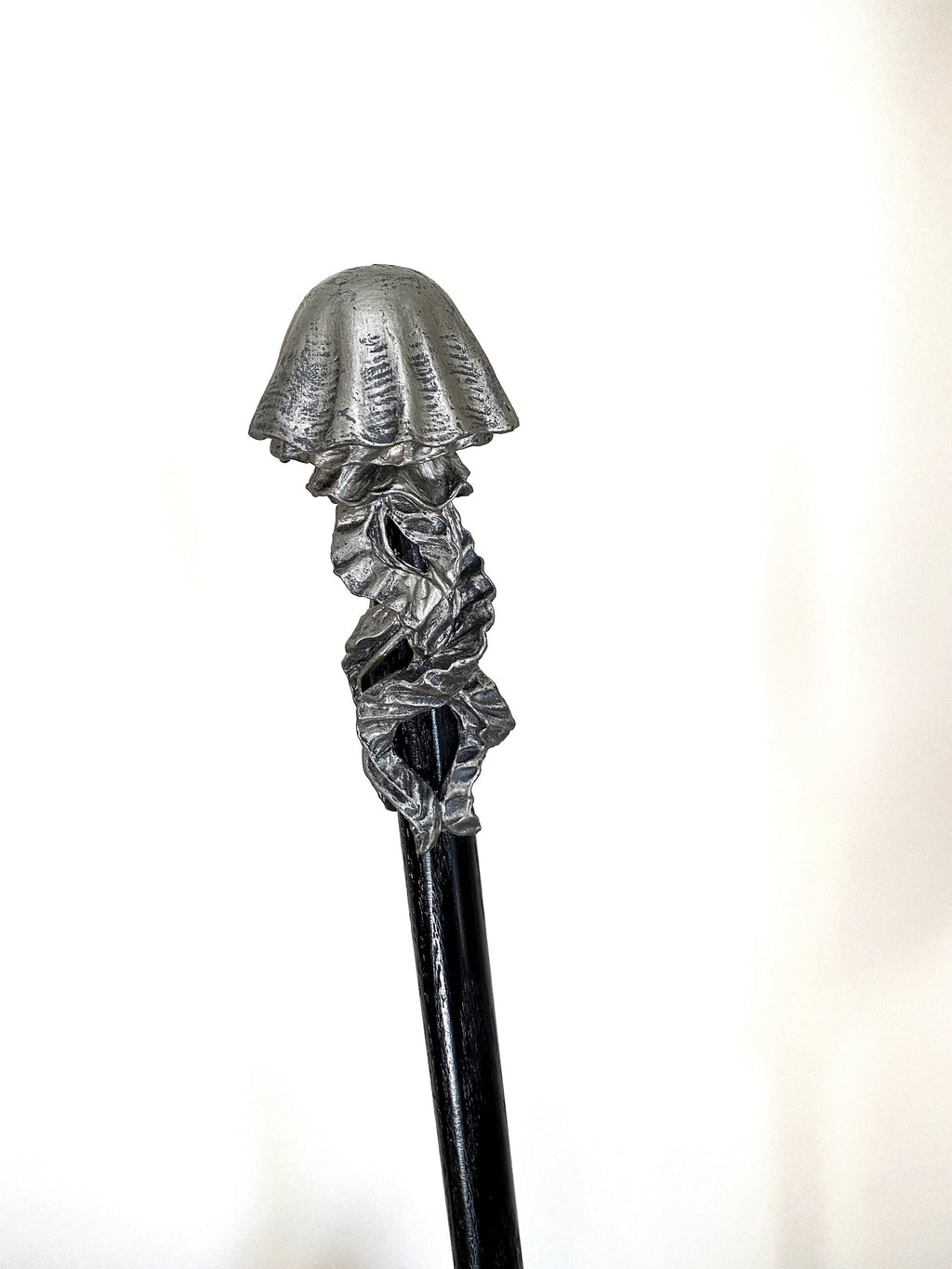 Jellyfish Cane, Hand Sculpted Nautical Walking Stick | Maritime Gothic Cane | Fantasy Cosplay Jellyfish Lovecraftian Cane, Gothic Accessory