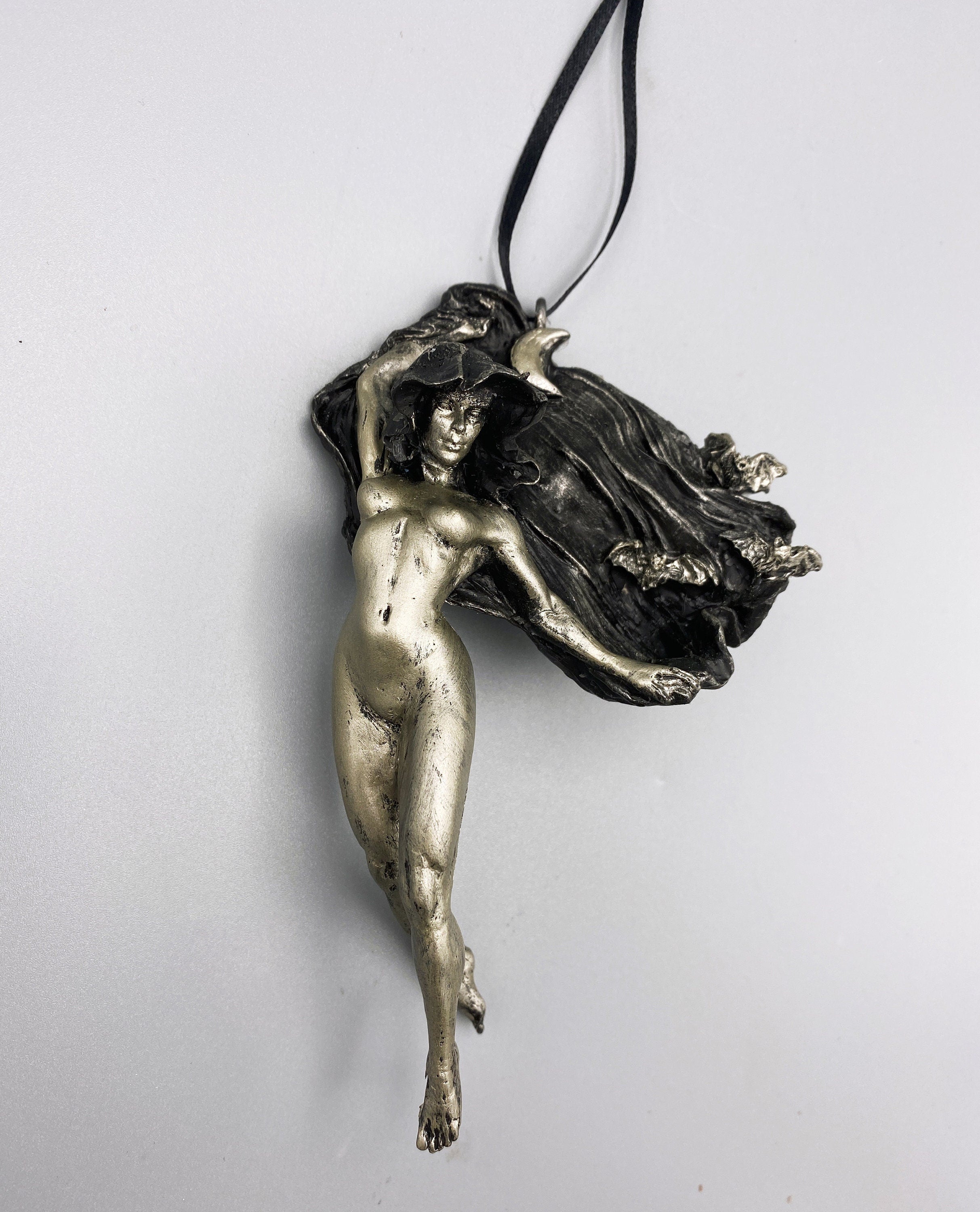 Nyx, the Goddess of the Night Ornament | Mythological Deities Figurine |Myths and Legends Character,Mythic Ornament for Gothic Holiday Decor