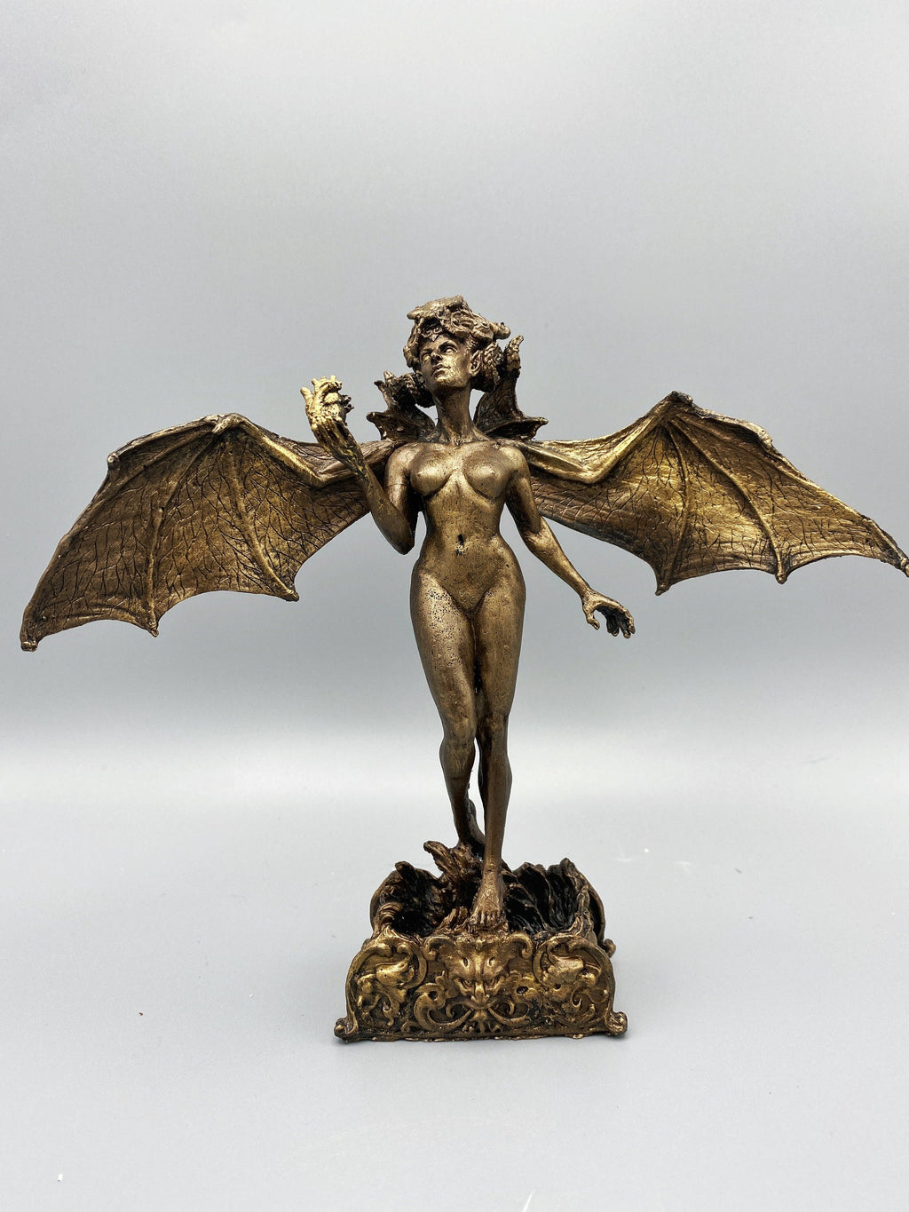 Lilith Statue, Half Scale Resin Sculpture | Mythic Goddess Figurine |Myths and Legends Character |Altar Statue for Gothic Home Decor