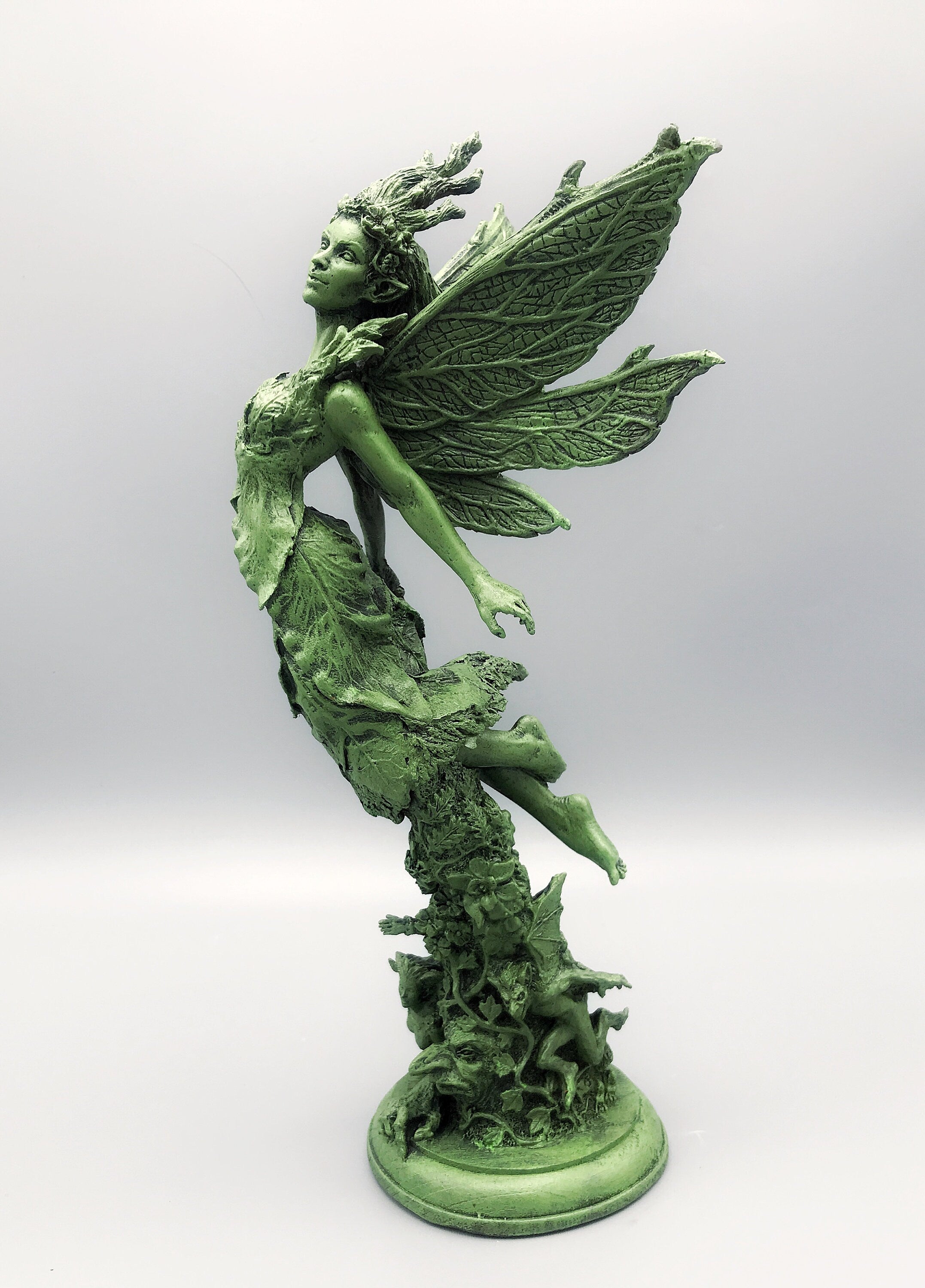 Titania, Queen of the Fairies Statue, Hand Painted Resin Sculpture | Mythic Elven Queen Figurine | Fairy Tale Character, Fantasy Art Decor