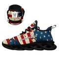 Personalized Patriotic Sneakers, Custom USA Flag Shoes, Pride Shoes For Men and Women,PC-MS-23020107