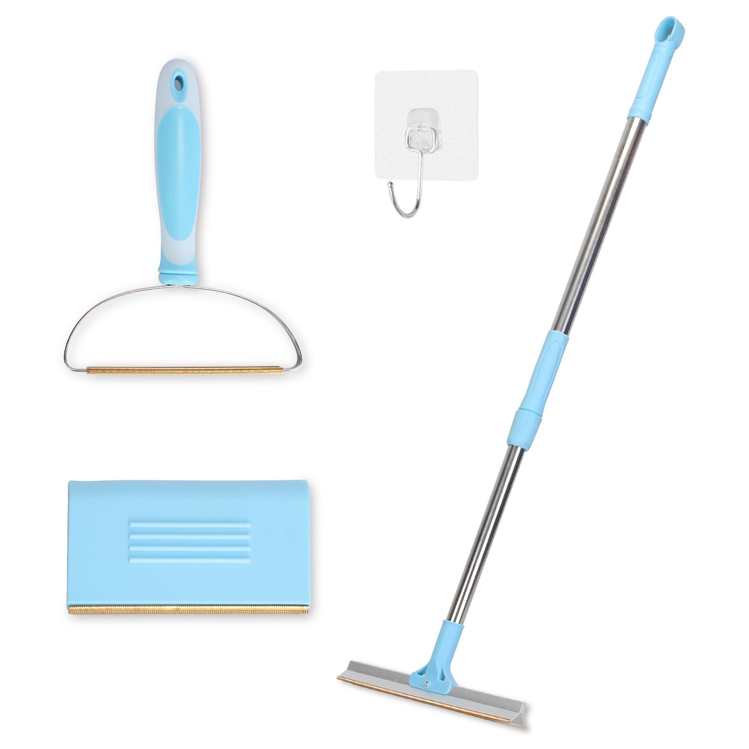 3PCS Pet Hair Removal Kit – Multi-Fabric Scraper & Lint Shaver