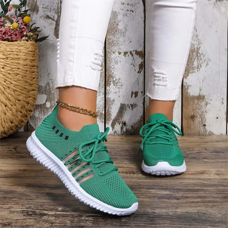 Breathable Lace-up Sneakers for Running & Casual Walking