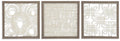 Odella - Wall Decor Set (Set of 3) - Cream / Taupe