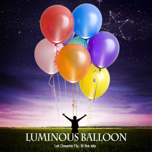 6-Pack LED Light-Up Balloons – Multicolor Party Decor