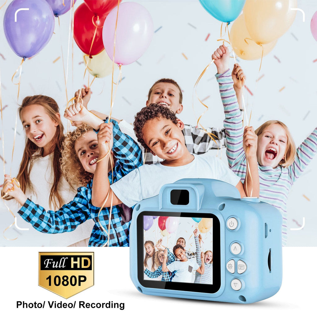 iMounTEK Kids Digital Camera w/ 2.0Ó Screen 12MP 1080P FHD Video Camera 4X Digital Zoom Games 32GB Card Supported Shockproof Child Camcorder for 3-10