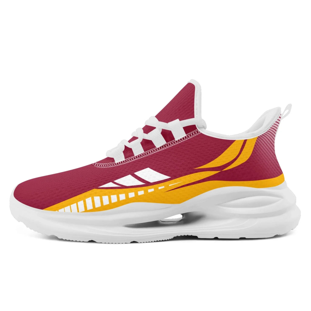 Personalized Company Logo Print Sneakers, Custom Lightweight Sneakers Workplace Walking Shoe