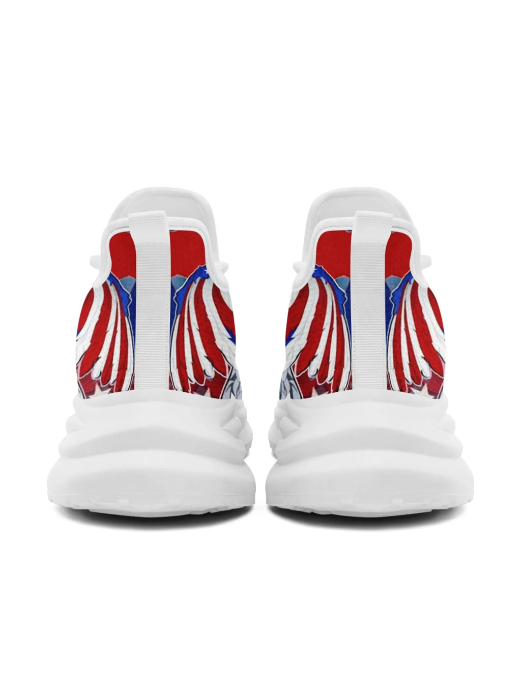 Personalized America Flag Sneakers, Custom Breathable and Pride Walking Shoes, Patriotic Sports Shoes