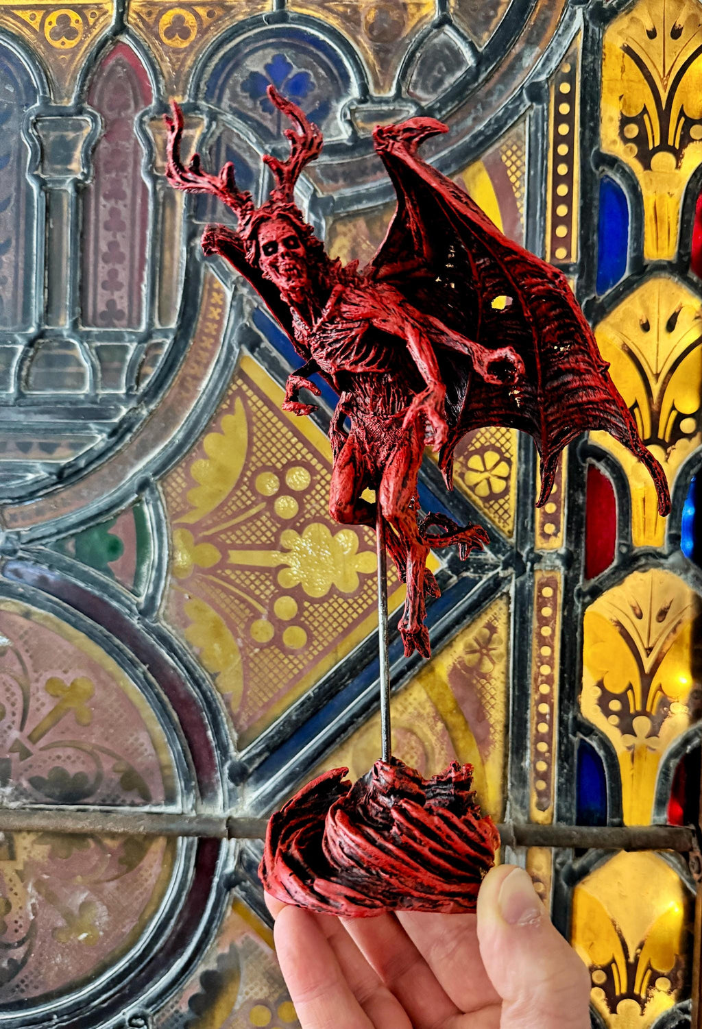Angel of Death Statue, Half Scale Resin | Mythic Creature Figurine | Myths and Legends Monster Statue | Demon Statue for Gothic Home Decor