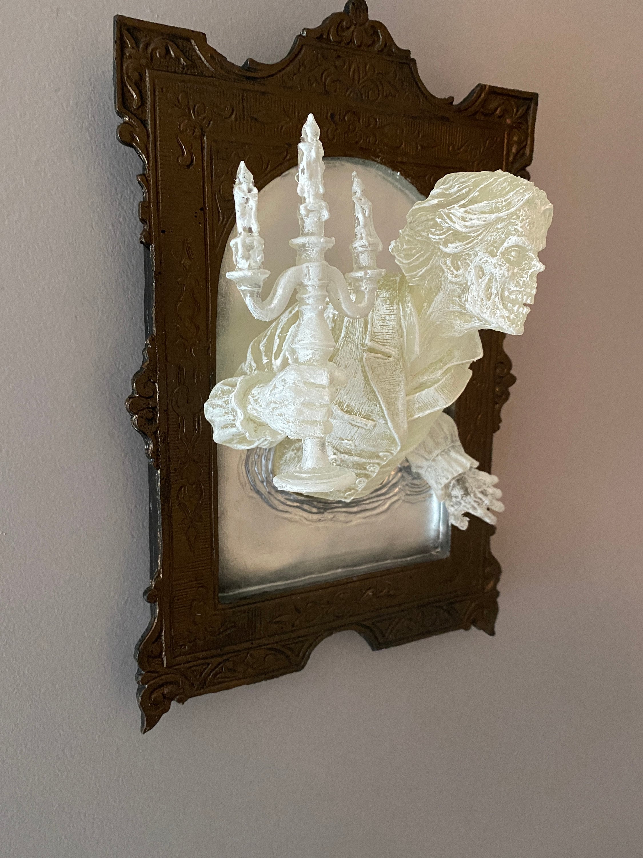 Gentleman Ghost in the Mirror Wall Plaque, Large Version, Ghoul Version