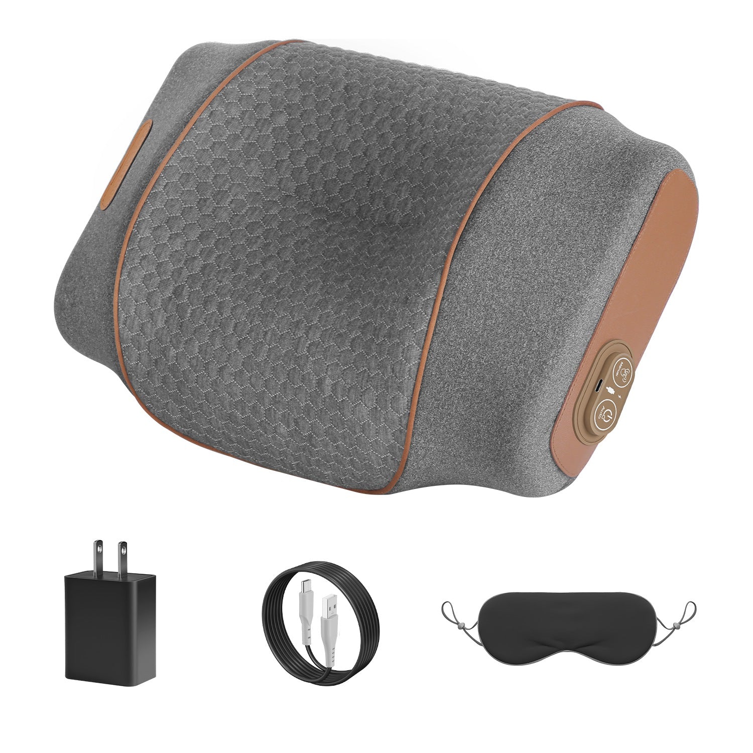 3-in-1 Neck Massager Pillow Ergonomic Massager with Heating Vibration Air Compression 30Min Timer for Neck Back Shoulder Pain Relief