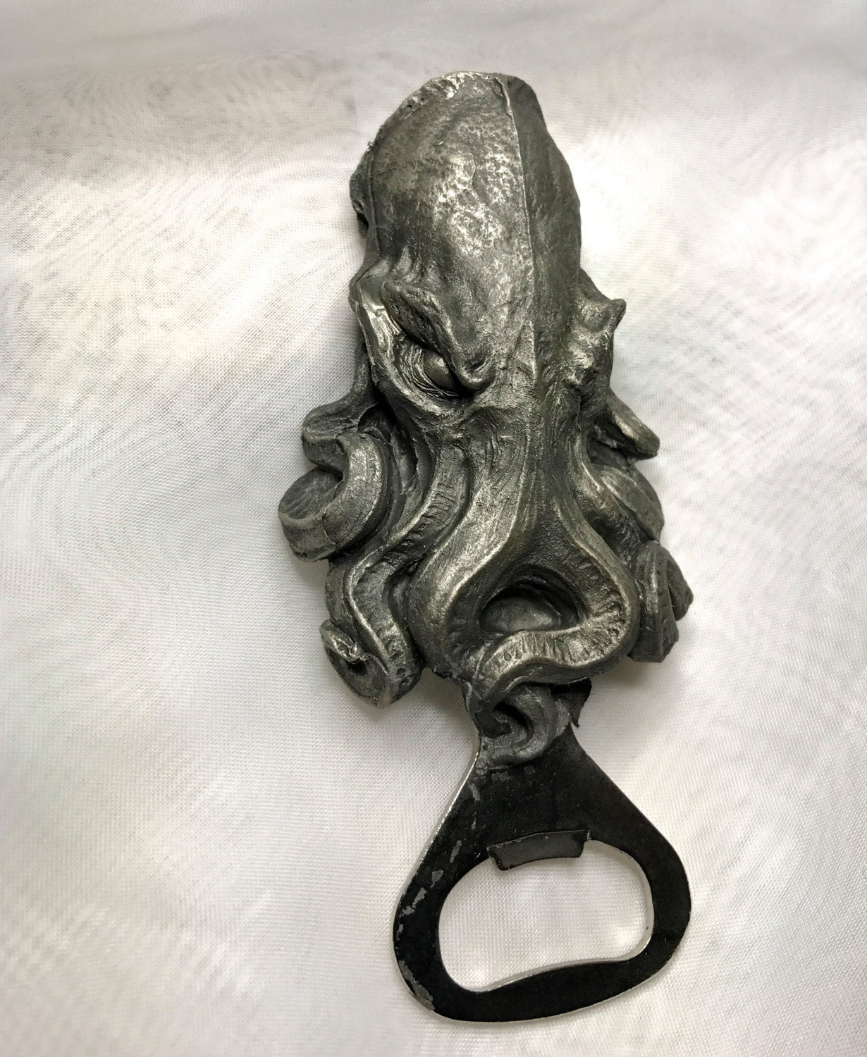 Cthulhu Bottle Opener, Hand Painted Resin | Gothic Cthulhu Barware, Lovecraftian Tentacle Bottle Opener | Fantasy Gothic Barware Gift
