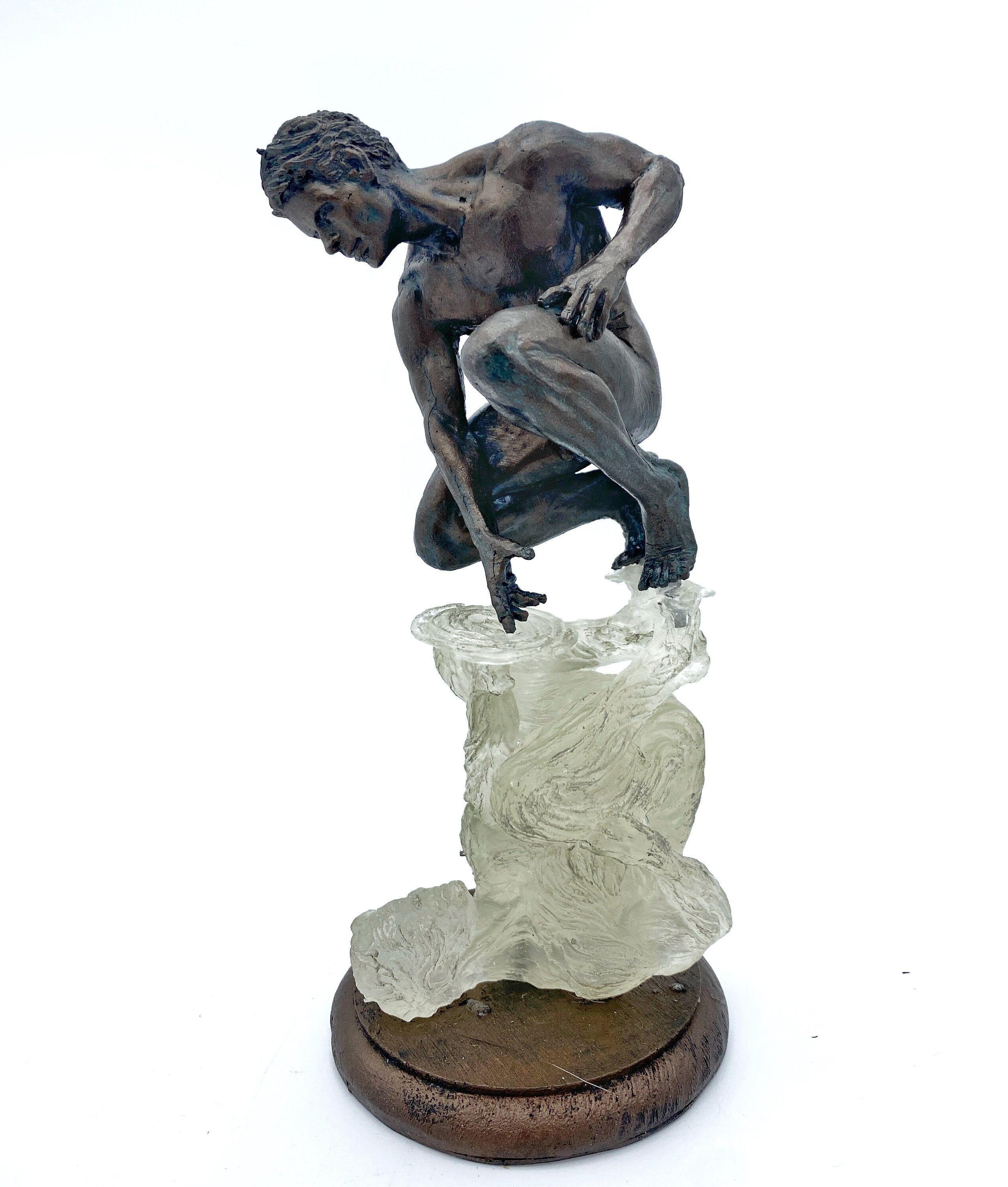 Narcissus' Reflection Statue: Introspection and Identity, Translucent Version