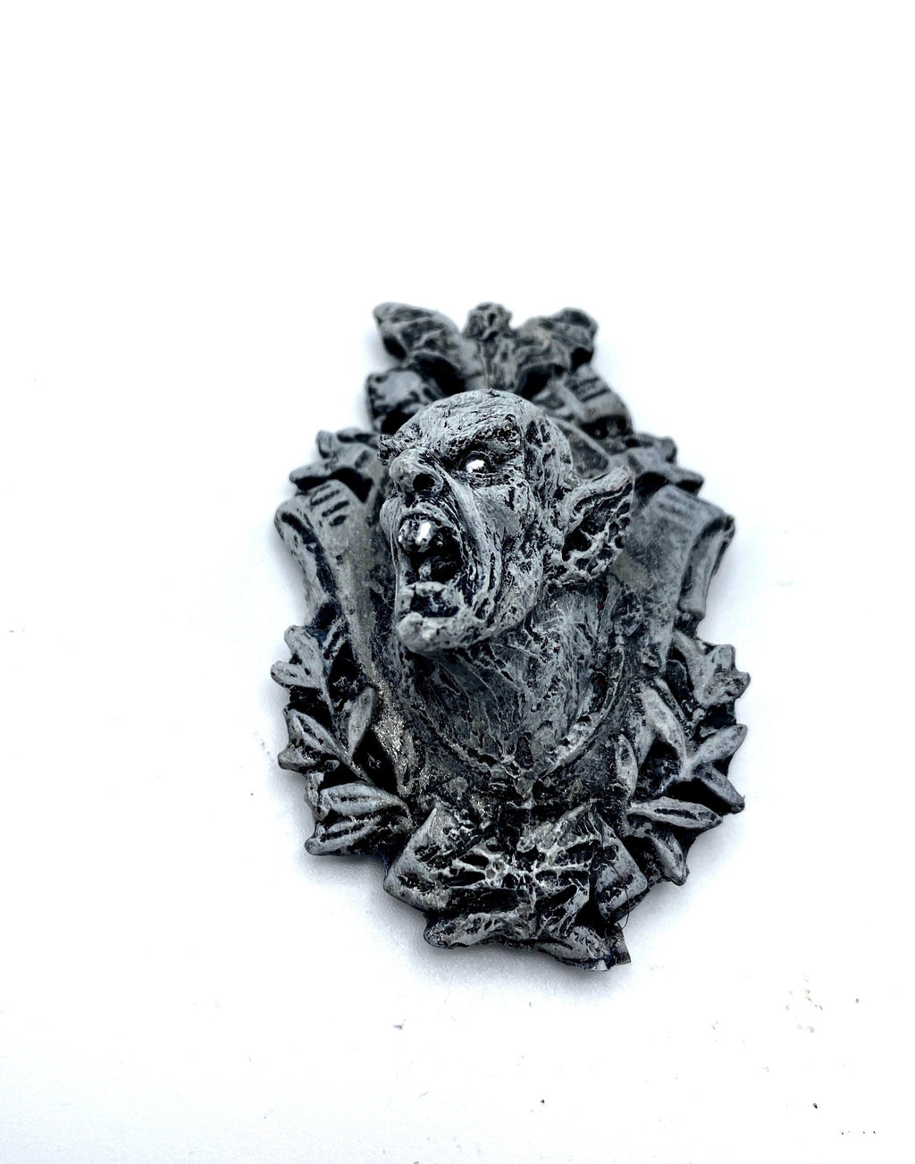 Dracula: Nosferatu Magnet, Hand Painted Resin Sculpture | Gothic Fantasy Decor | Vampire Magnet for Fantasy and Gothic Decor