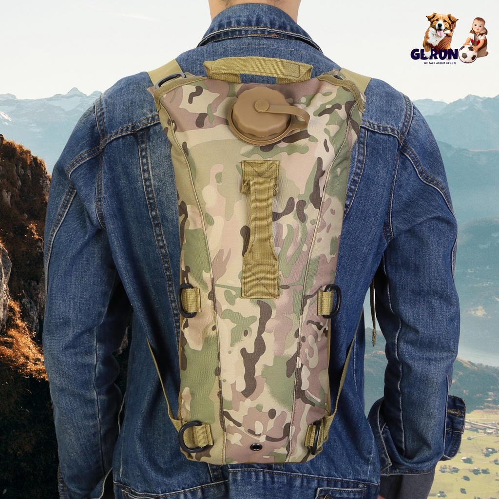 Tactical Hydration Pack 3L Water Bladder Adjustable Water Drink Backpack for Hiking Cycling Climbing Running
